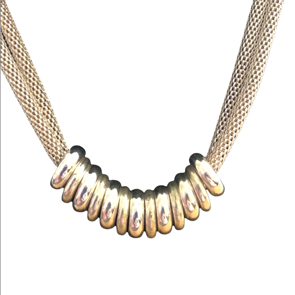 Sleek Silver Snake‎ Chain Necklace Liquid Metal Minimalist